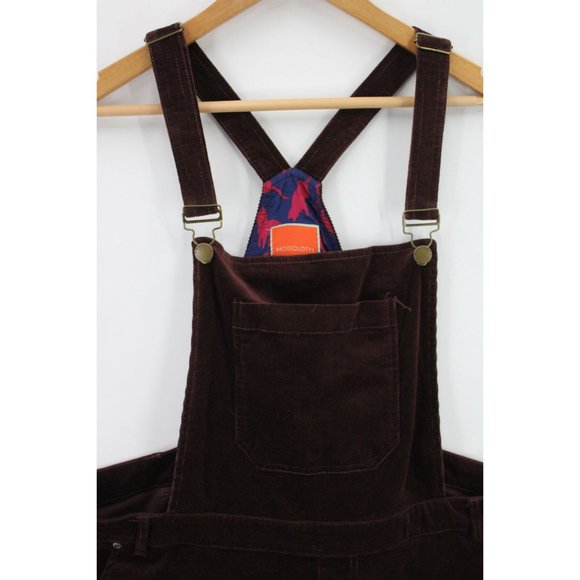 Modcloth Overalls Shorts Womens Dark Brown Customized Fall Potluck Size 1X - Picture 7 of 12